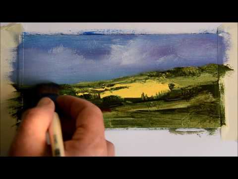 60 Easy Oil Painting Ideas for Beginners, Easy Landscape Painting Idea –  Paintingforhome