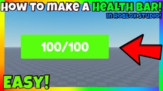 How to make a Health Bar in Roblox Studio!