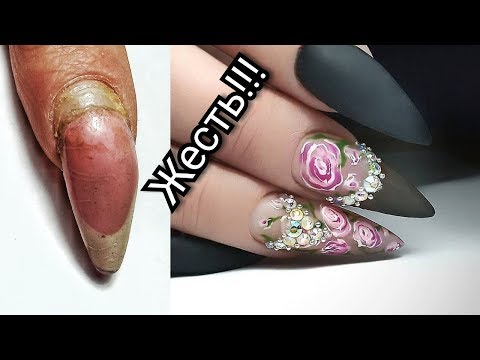 ОПЯТЬ КЛЕЙ На Ногтях/ Работа Другого Мастера/ Коррекция Акрилом/ Весенний Маникюр/ Виктория Авдеева