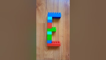 Letter E - Learn Alphabet and Play with Building Blocks! #shorts
