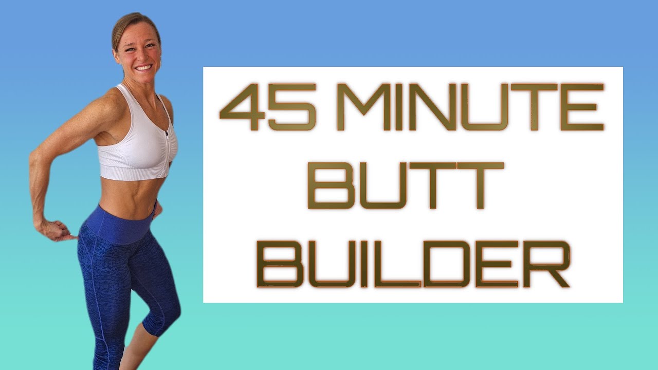 45 MINUTE BETTER BUTT BUILDING STRONG GLUTES DUMBBELL WORKOUT | AT HOME ...