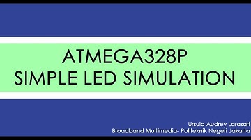 ATMEGA328P SIMPLE LED SIMULATION