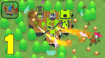 Raft Survival Zombie Forest - Stickman Zombie Raft - Part 1 - Gameplay Walkthrough (Android, iOS)