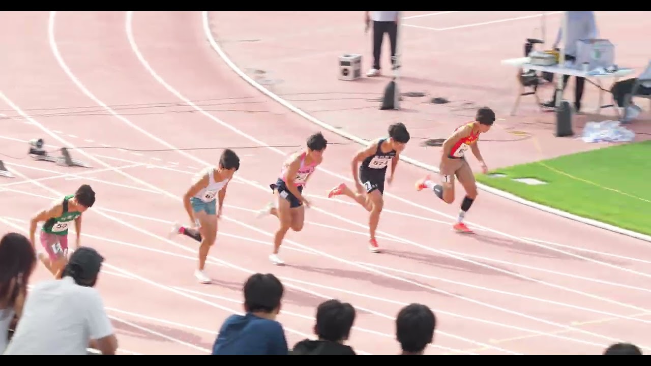 250807 100m 男高｜第54回秋季全国中・高等学校陸上競技大会兼第13回秋季全国小学校陸上競技大会