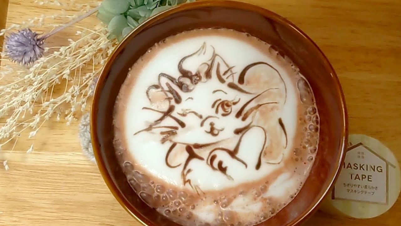 ラテアート ディズニー マリーちゃんを描いてみました Coffee Latte Art Disney Marie Cat Making Youtube ラテアート ディズニー マリーちゃんを描いてみました Coffee Latte Art Disney Marie Cat Making Youtube