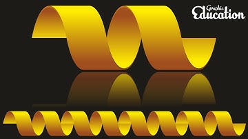 3D Ribbon Design  in Coreldraw I Graphic Education I