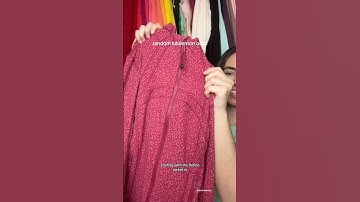 starting with the define jacket in leopard daisy desert red magenta smoke #hintofnattyp #lululemon