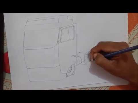 Como Desenhar Uma Carreta Volvo Globetrotter 