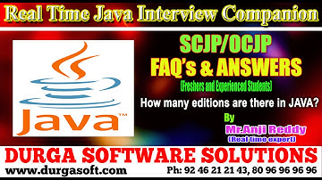 Java Interview Companion|| SCJP/OCJP||How many editions are there in JAVA?