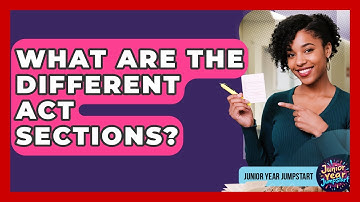 What Are The Different ACT Sections? - Junior Year Jumpstart