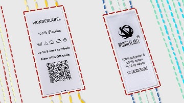 Custom Laundry Labels with QR Code and Logo | Wunderlabel