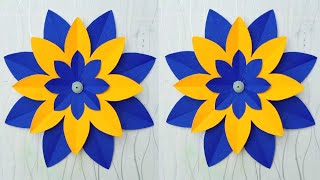 Beautiful paper flower craft/paper flower/paper wall hanging craft/room decor/flower craft