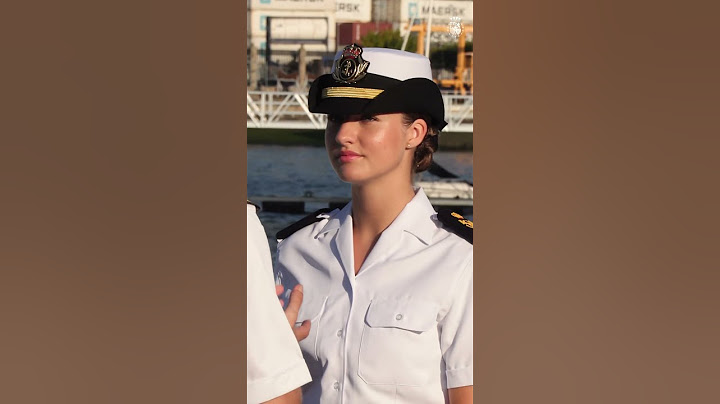 Ingreso de S.A.R la Princesa de Asturias en la Escuela Naval Militar