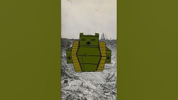 German reacting to the first tank in WW1 #memes #shorts #historymemes #animation