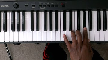 "A" Minor Harmonic Scale on Piano - Piano Scale Lessons (Left and Right Hand)