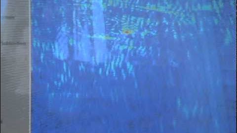 Radar imaging a cylinder through a 4" solid concrete wall