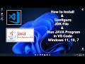 How to Install JDK File and Run JAVA program in Microsoft Visual Studio( VS Code)|Ada Code|