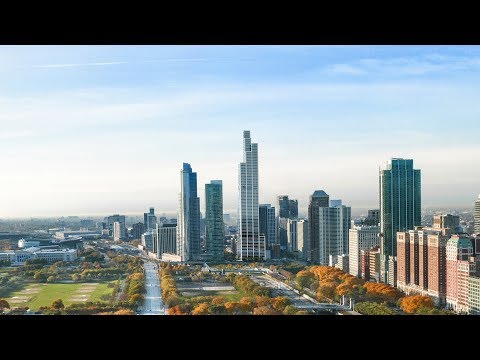 Video: Rafael Viñoly Meluncurkan Desain Untuk Sepasang Gedung Pencakar Langit Chicago