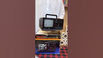 Quadro 900 5" Television With Am FM Radio Cassette Player Available 👉📱 7742853435 #quadrobics #tv