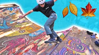 Backyard Mini Ramp Jam! 🍁 Fall Skate Vlog #4