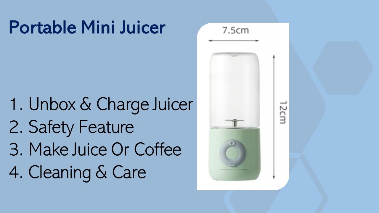 Portable Electric Juicer – Go Food