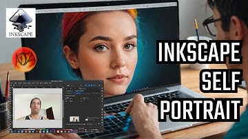 Self Portrait Gradient Mesh Vectoring in INKSCAPE