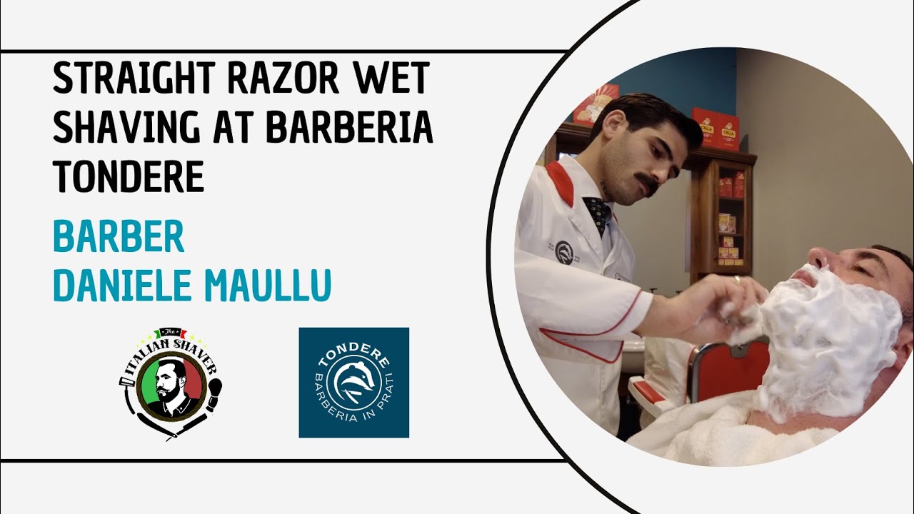 💈 Straight Razor Wet Shaving at Barberia Tondere - Barber Daniele Maullu 💈