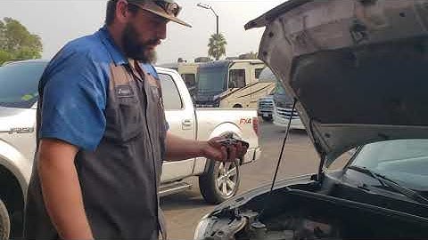 Testing coolant with a Refractometer