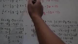 Sistem persamaan linear tiga variabel kali ini berbentuk pecahan yang
saya uraikan secara detail dan mudah difahami. ya...