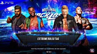 FULL MATCH - Leo and Kofi  Vs Edge and Rock | WWE WrestleMania 2K23