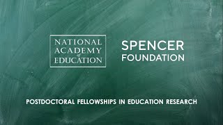 National Academy of Education - Postdoc
