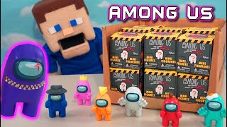 Among Us Crewmates vs Imposters Blind Box Mini figures!! Toikido Case unboxing