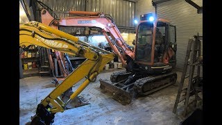 Working on the new Kubota excavator