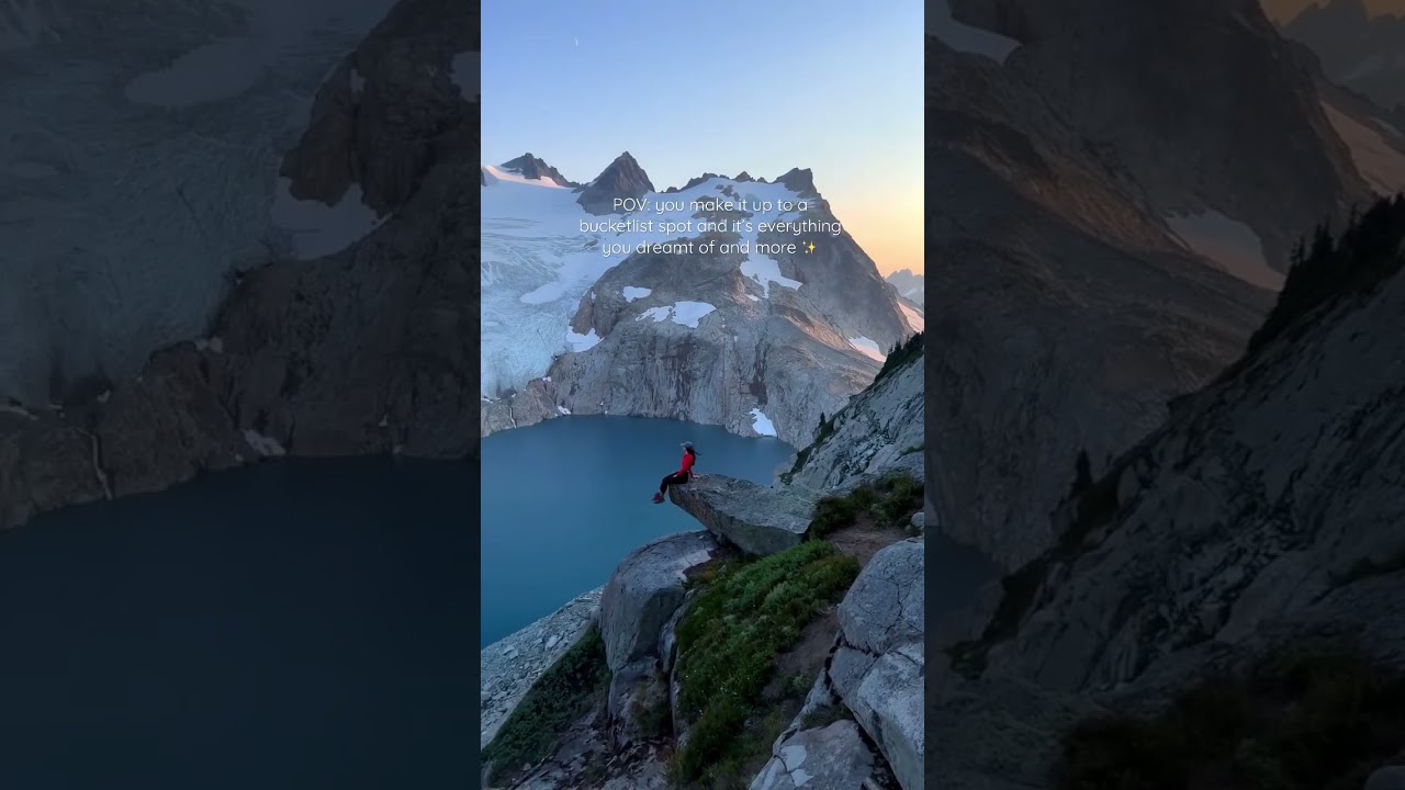 Hiking up a glacier in the Alpine Lakes Wilderness of Washington for these views ✨ 