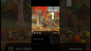 Nintendo Today - October 1 (AUTUMN): All Calendar Animations