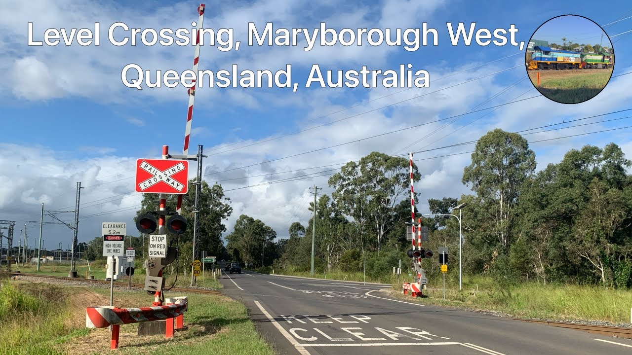Level Crossing, Maryborough West, Queensland, Australia YouTube