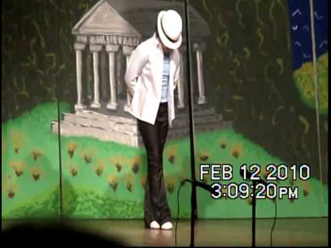 Yasmine dancing MJ tribute at school talent show