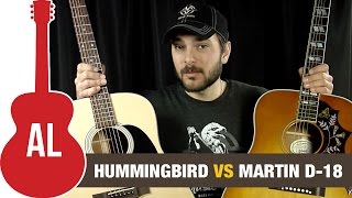 Gibson Hummingbird vs Martin D18 - which is the best acoustic guitar? chords