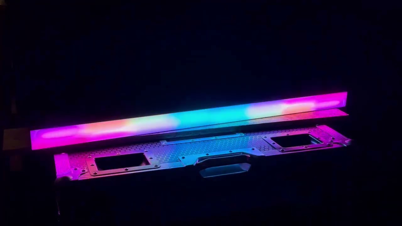 Free color LED pixel bars test