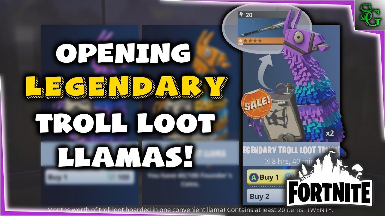 Fortnite - Opening Legendary Troll Loot "Truck" Llamas ... - 1280 x 720 jpeg 146kB