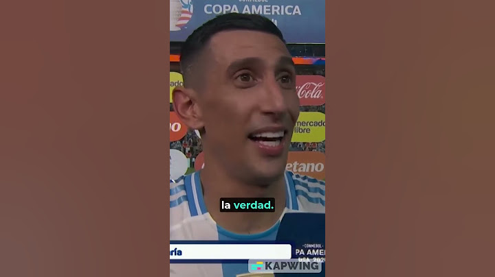 Ángel Di María y sus declaraciones en su último partido con la selección Argentina.