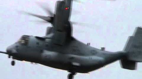 V22 Osprey Flying Display at Farnborough Airshow - part 2