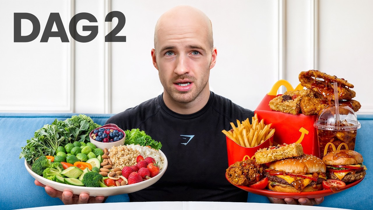 Ik test het ONGEZONDSTE vs GEZONDSTE dieet ter wereld!