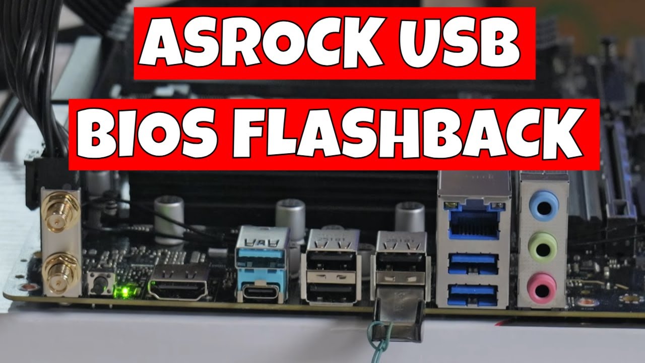 How To Use Asrock USB BIOS Flashback Button A620AM Pro A WiFi - YouTube