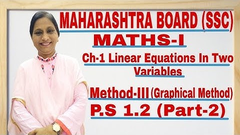 CLASS-10 MATHS-I  Ch1 Linear Equations in Two Variables Graphical Method Part2 P.S1.2 QNO 2 (2to6)