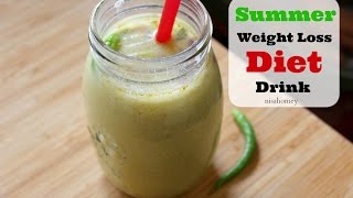 Summer Weight Loss Diet Drink - Buttermilk For Weight Loss - Indian Skinny Recipes