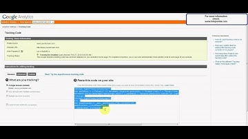 Google Analytics into Joomla
