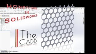 HOW TO CREATE HONEYCOMB IN SOLIDWORKS | SOLIDWORKS TUTORIAL | THE CADD #technology #tutorial