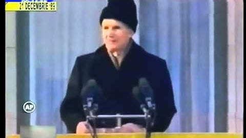 Last speech of Nicolae Ceaușescu, 21. December 1989