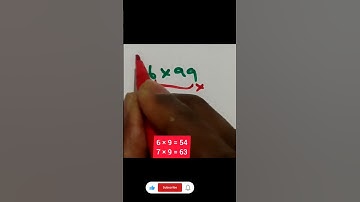 Few seconds (Same number 66 × 99) short tricks #maths #study #students #multiply